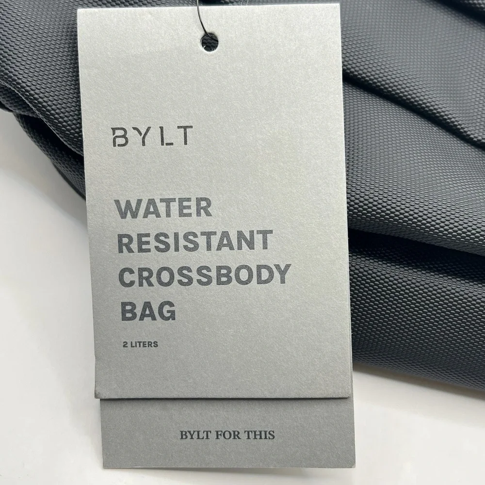 BYLT Water Resistant Crossbody Bag One Size Black Outdoor Gorpcore Travel Casual